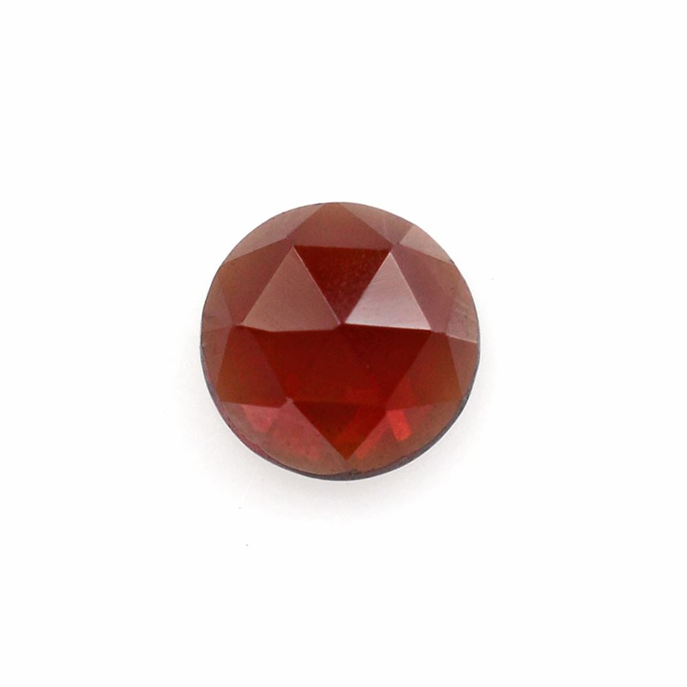DARK RED GARNET ROSE CUT ROUND CAB 4MM 0.31 Cts.