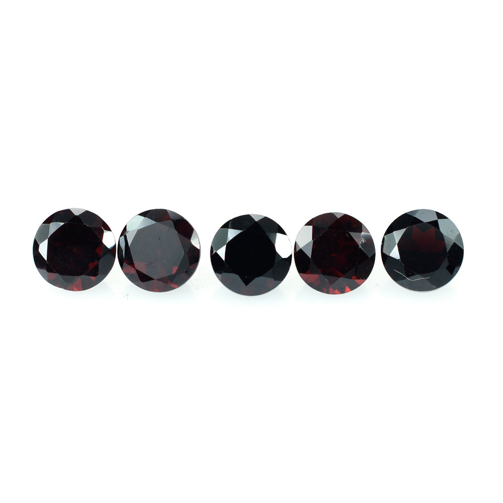 DARK RED GARNET CUT ROUND 6MM 1.12 Cts.