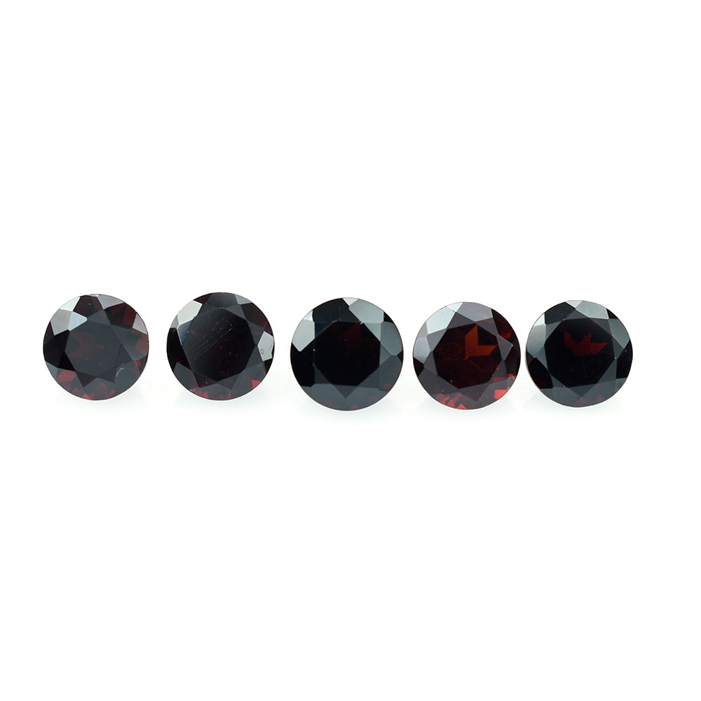 DARK RED GARNET CUT ROUND 7.50MM 1.96 Cts.