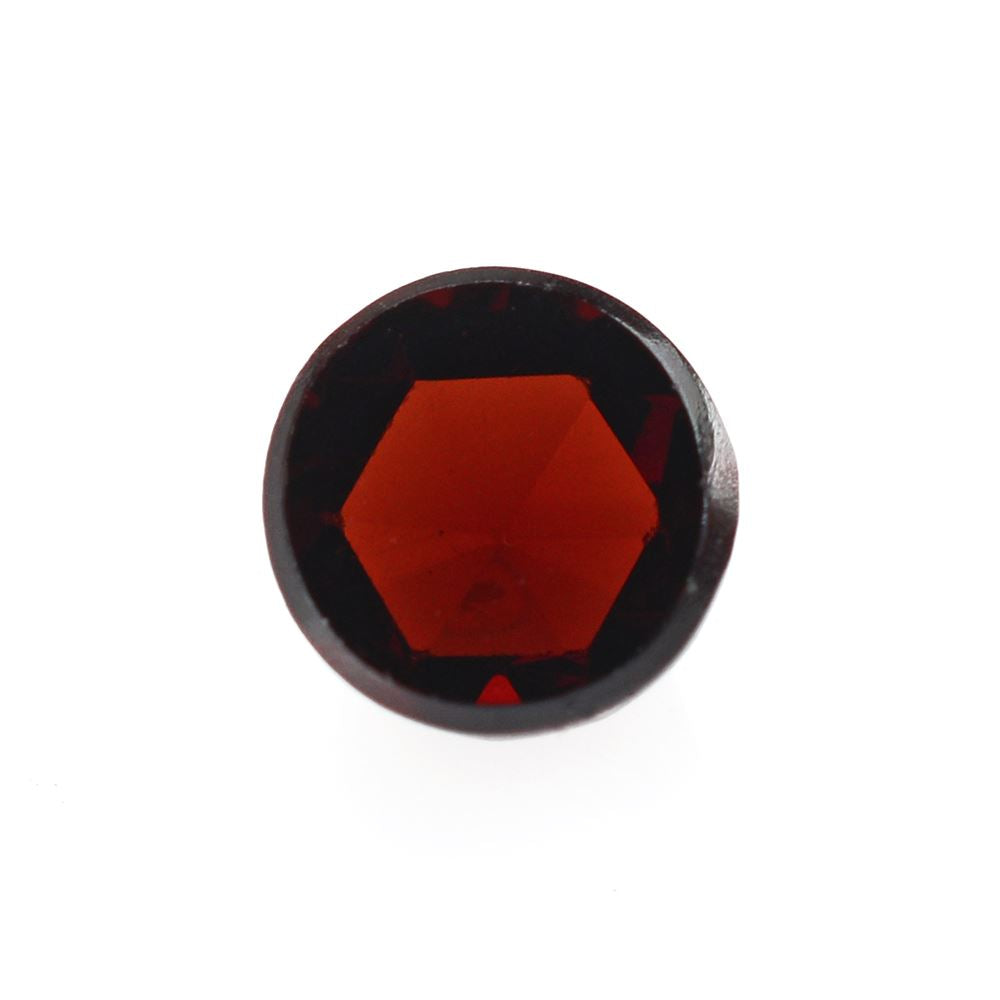 DARK RED GARNET ROSE CUT ROUND CAB 4MM 0.41 Cts.