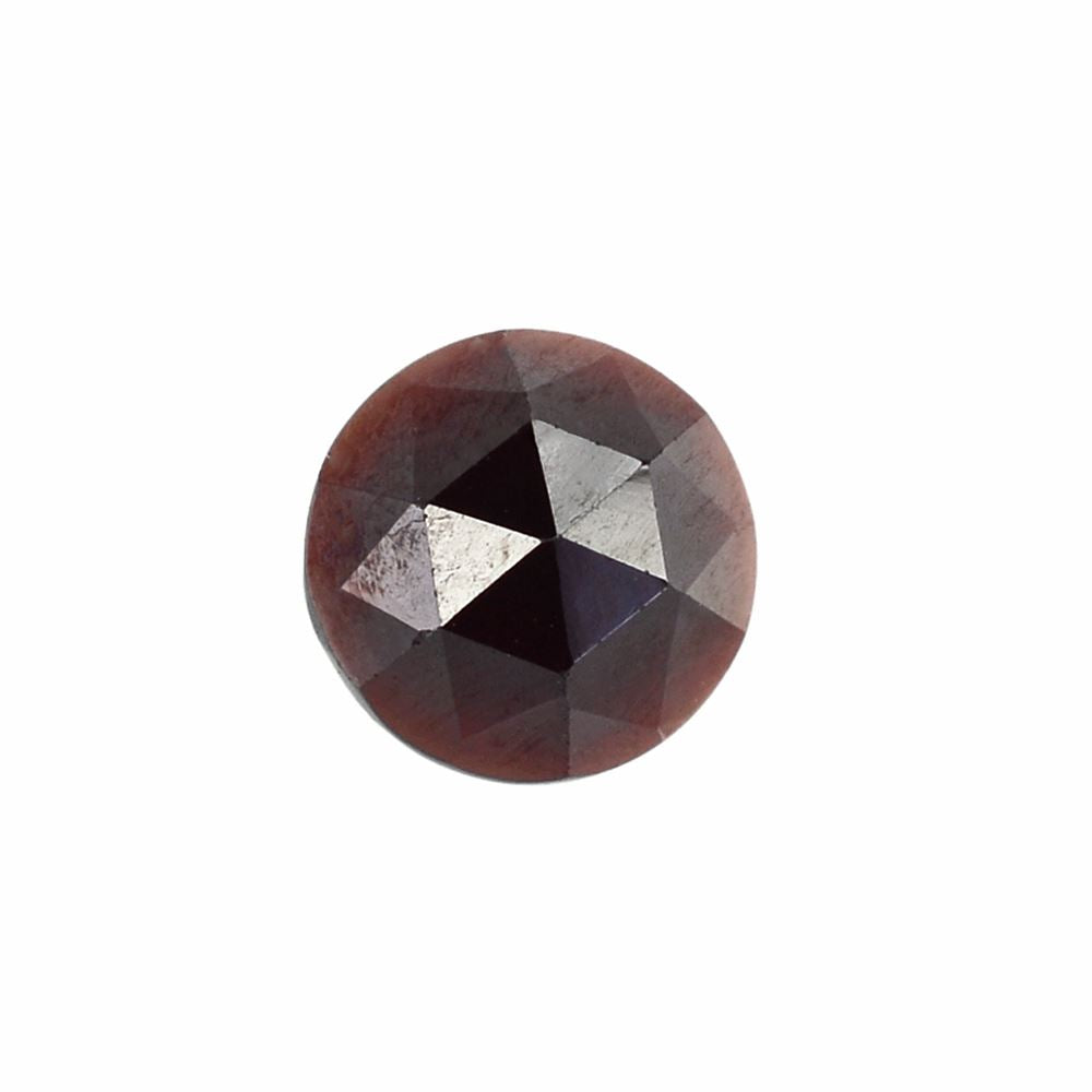 DARK RED GARNET ROSE CUT ROUND CAB 6MM 1.10 Cts.
