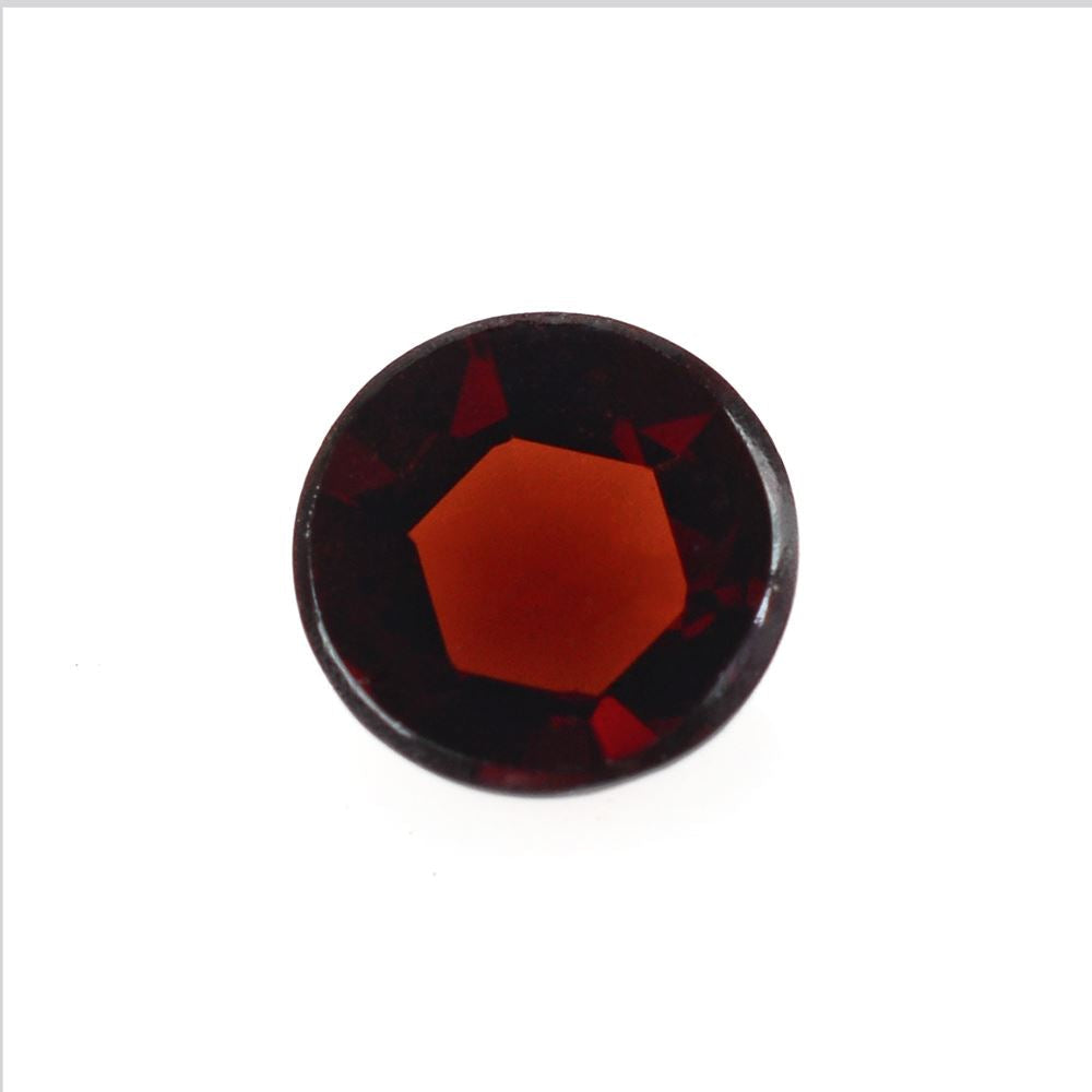 DARK RED GARNET ROSE CUT ROUND CAB 5MM 0.54 Cts.