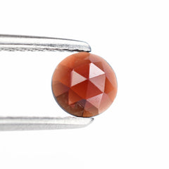 DARK RED GARNET ROSE CUT ROUND CAB 5MM 0.54 Cts.