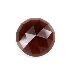DARK RED GARNET ROSE CUT ROUND CAB 8MM 2.60 Cts.