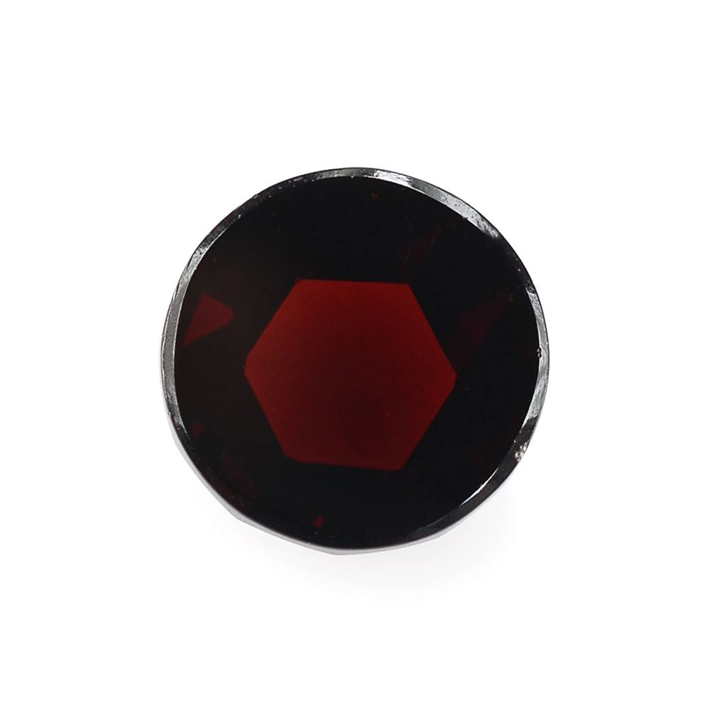 DARK RED GARNET ROSE CUT ROUND CAB 8MM 2.60 Cts.