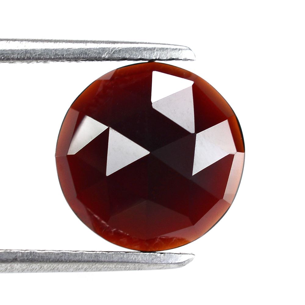 DARK RED GARNET ROSE CUT ROUND CAB 10MM 2.8 Cts.