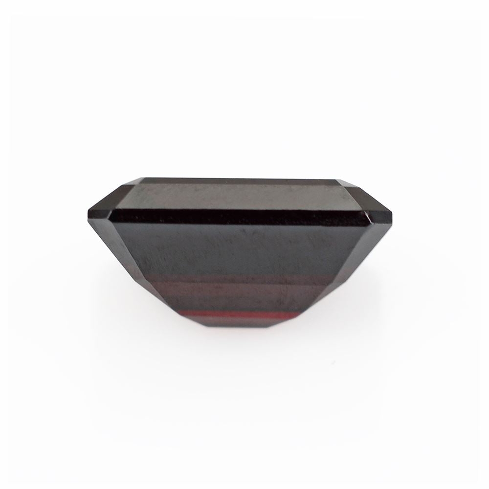DARK RED GARNET CUT OCTAGON (BLACK) 10X8MM 4.13 Cts.