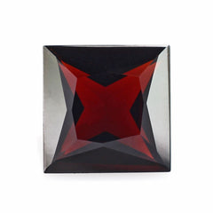 DARK RED GARNET PRINCESS CUT SQUARE (MEDIUM) 10MM 4.66 Cts.