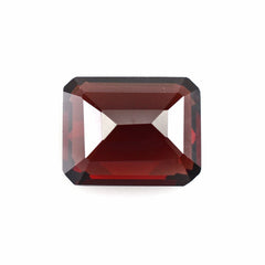 DARK RED GARNET CUT OCTAGON 10X8MM 3.8 Cts.