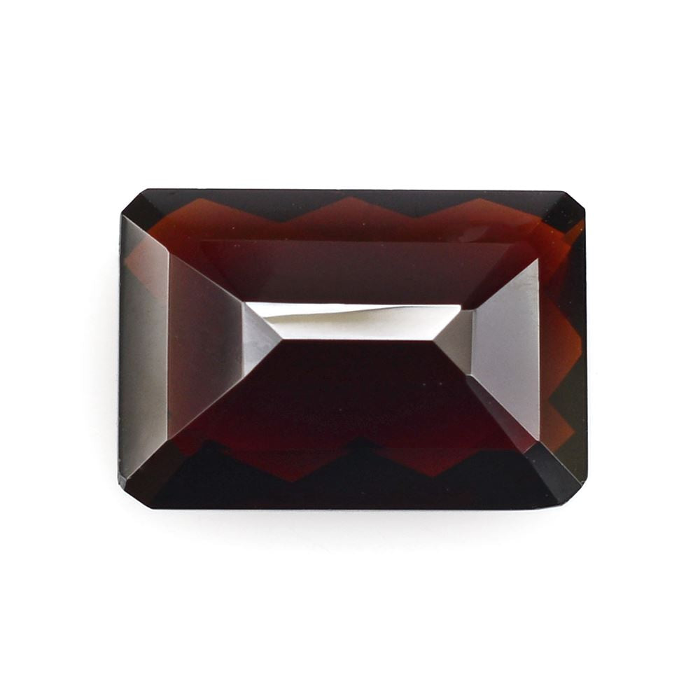 DARK RED GARNET CHECKER CUT OCTAGON 13X9MM 6.7 Cts.