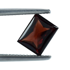 RED GARNET BUFFTOP PRINCESS CUT BAGUETTES 9X7MM 3.17 Cts.