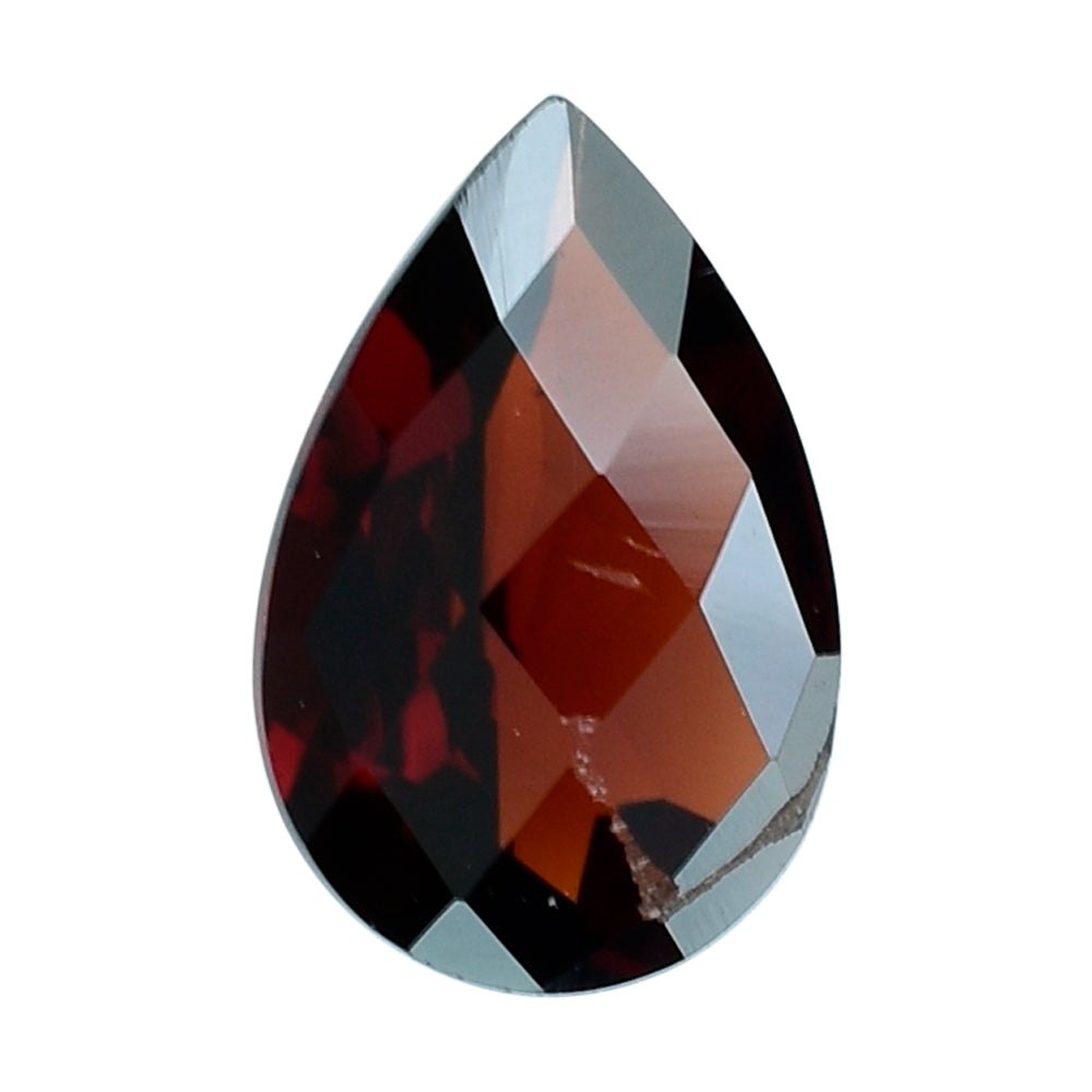 RED GARNET CHECKER CUT PEAR 9X6MM 1.47 Cts.