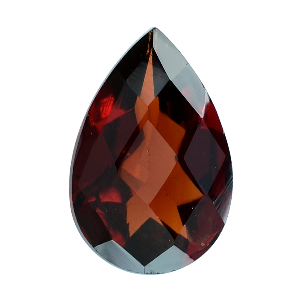 RED GARNET CHECKER CUT PEAR 9X6MM 1.43 Cts.