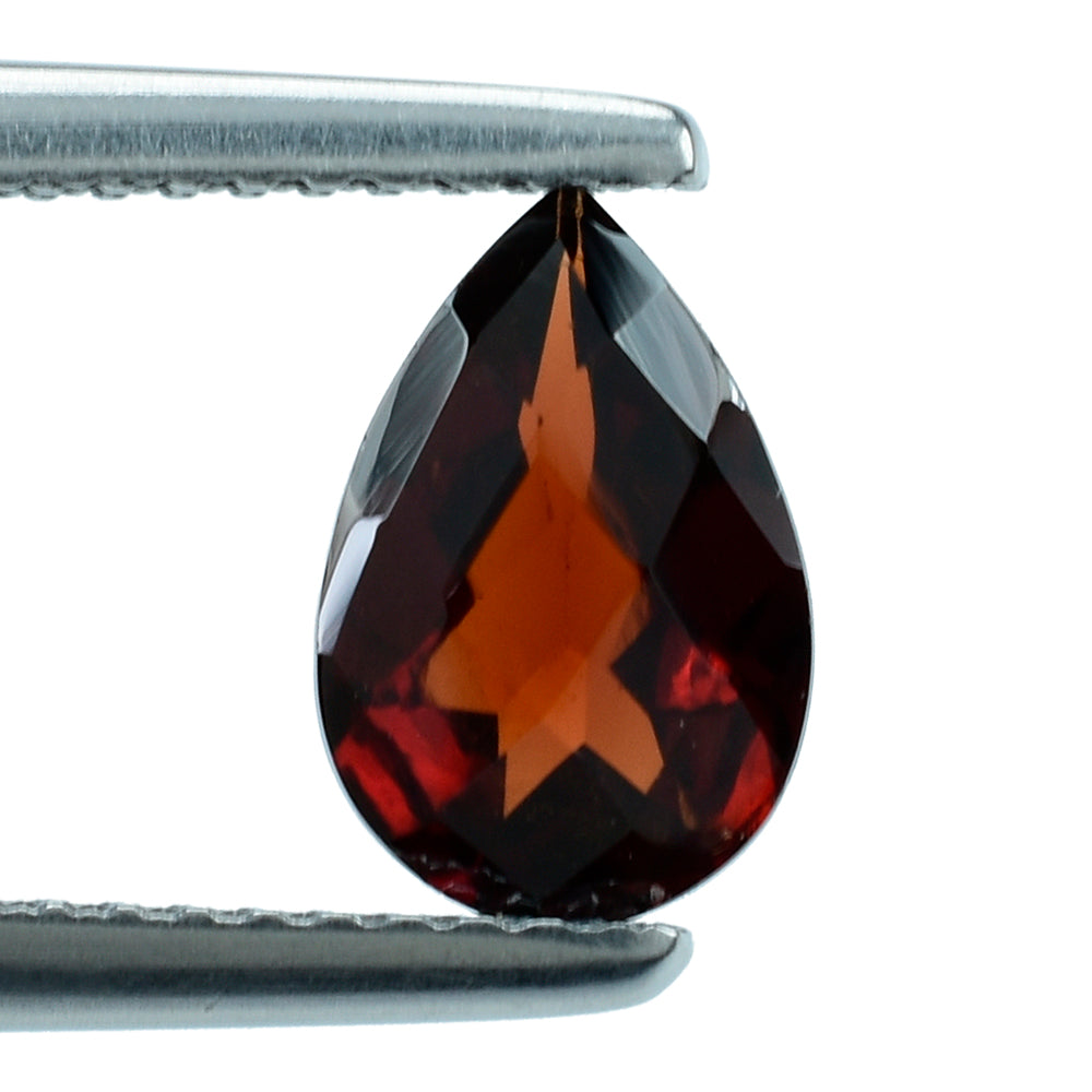 RED GARNET CHECKER CUT PEAR 9X6MM 1.43 Cts.