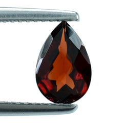 RED GARNET CHECKER CUT PEAR 9X6MM 1.43 Cts.