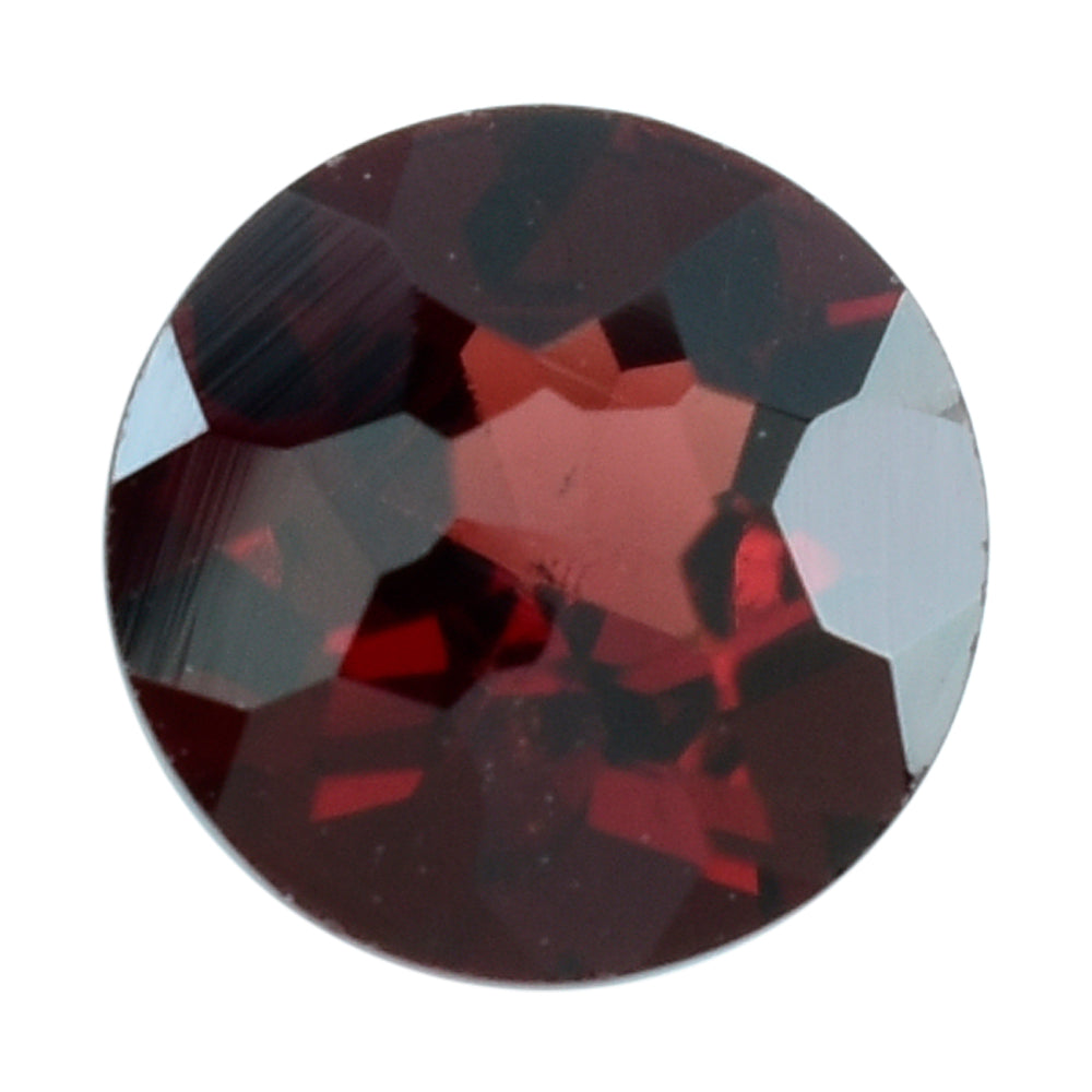 RED GARNET IRREGULAR CUT ON TOP ROUND 7.00MM 1.40 Cts.