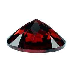 RED GARNET IRREGULAR CUT ON TOP ROUND 7.00MM 1.40 Cts.