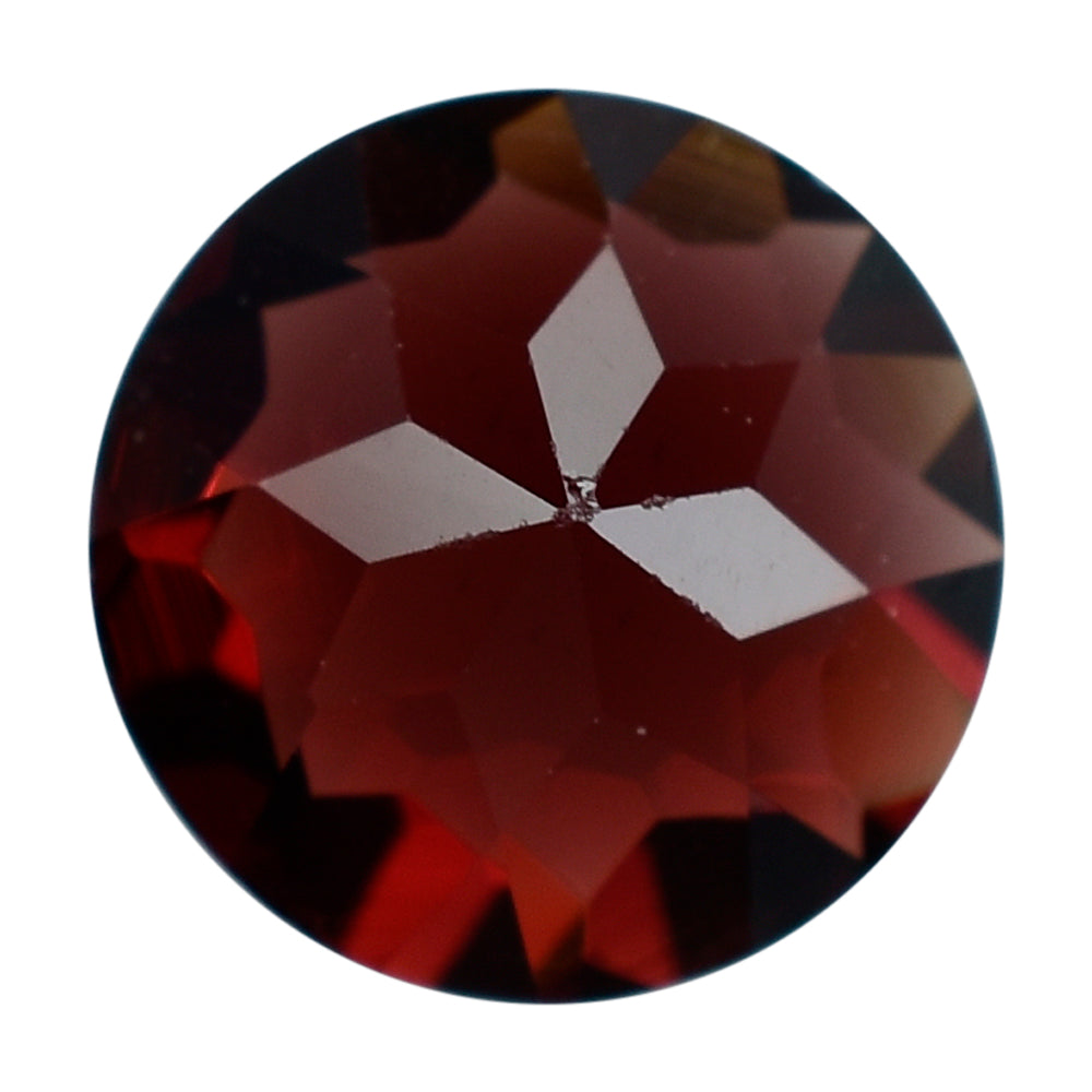 RED GARNET IRREGULAR CUT ON TOP ROUND 7.00MM 1.40 Cts.