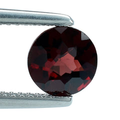 RED GARNET IRREGULAR CUT ON TOP ROUND 7.00MM 1.40 Cts.