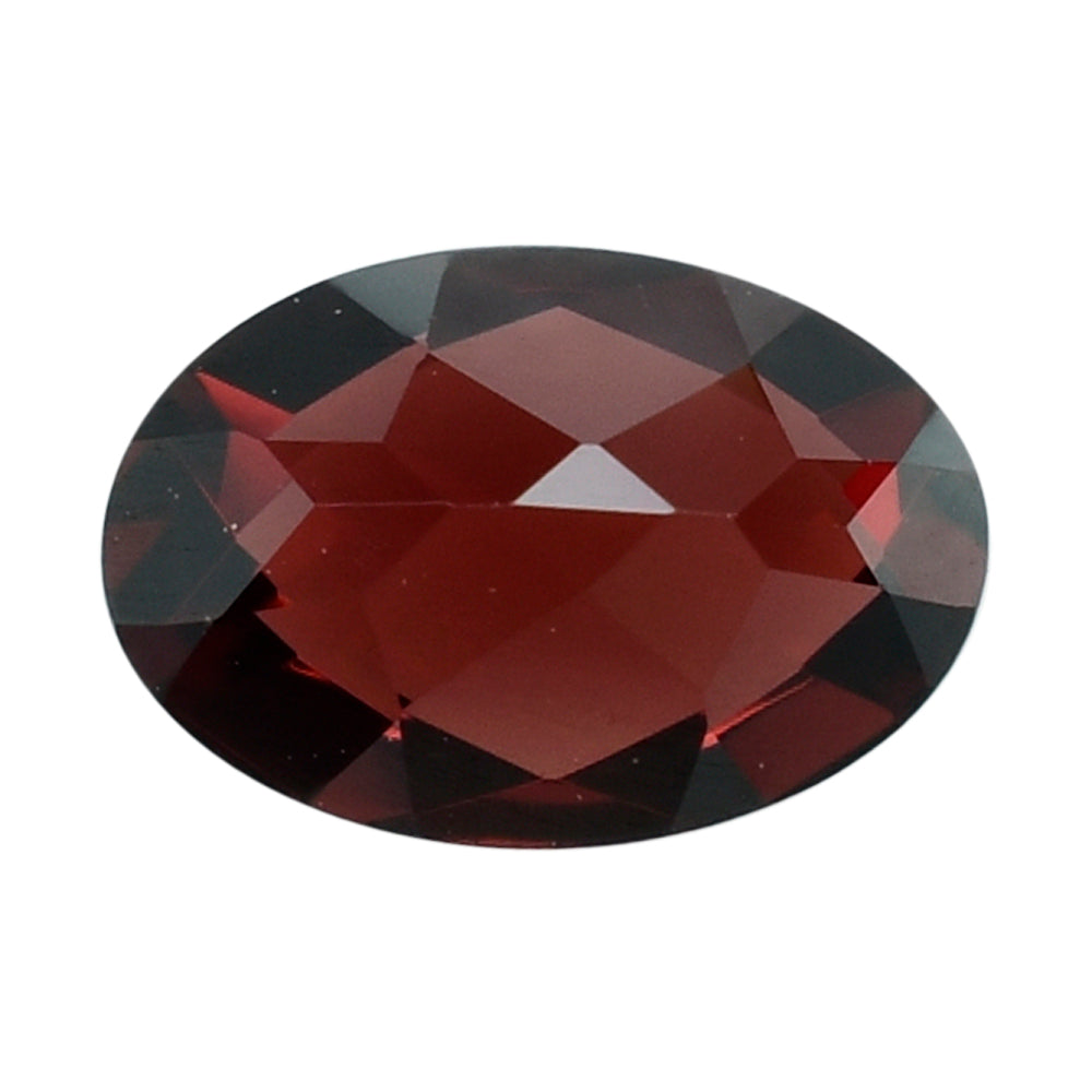 RED GARNET CHECKER CUT OVAL 6X4MM 0.70 Cts.