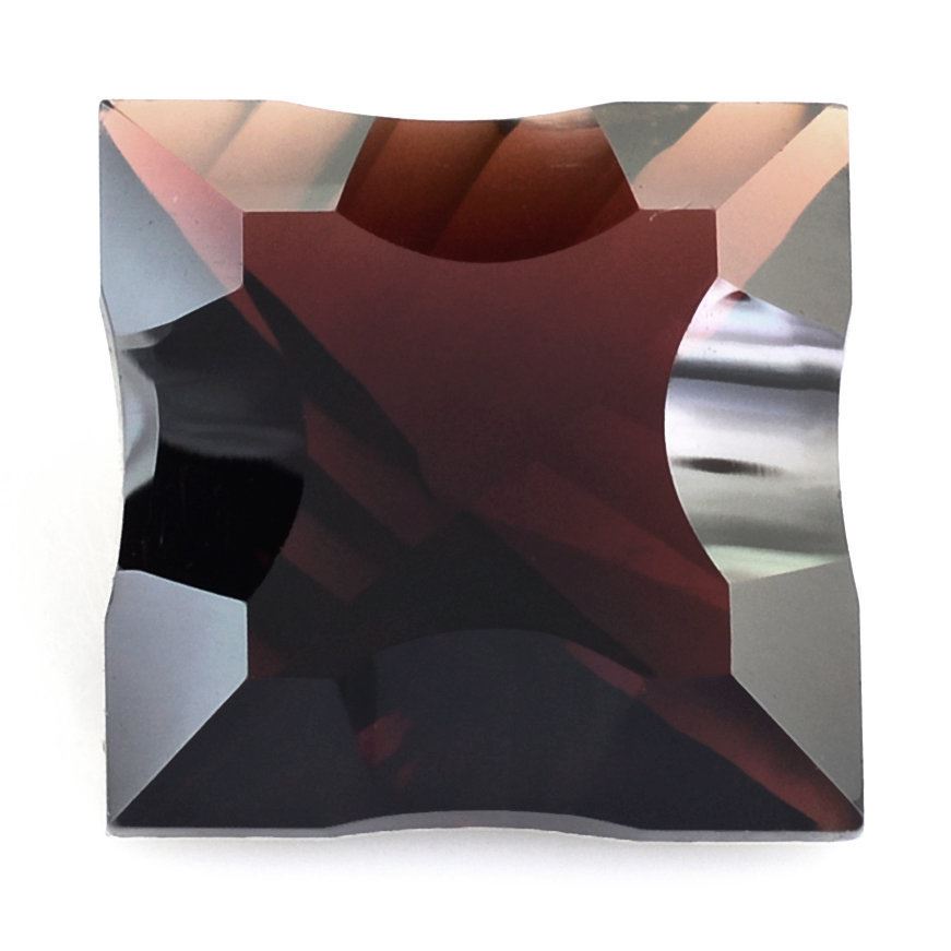 RED GARNET CONCAVE NINETY CUT SQUARE 12MM 7.33 Cts.