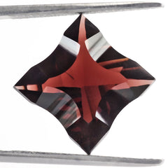 RED GARNET CONCAVE NINETY CUT SQUARE 12MM 7.33 Cts.