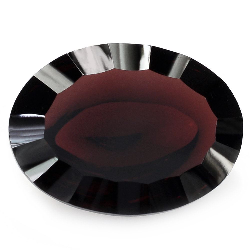 RED GARNET SWIRL CUT OVAL (DES#84) 16X12MM 9.50 Cts.
