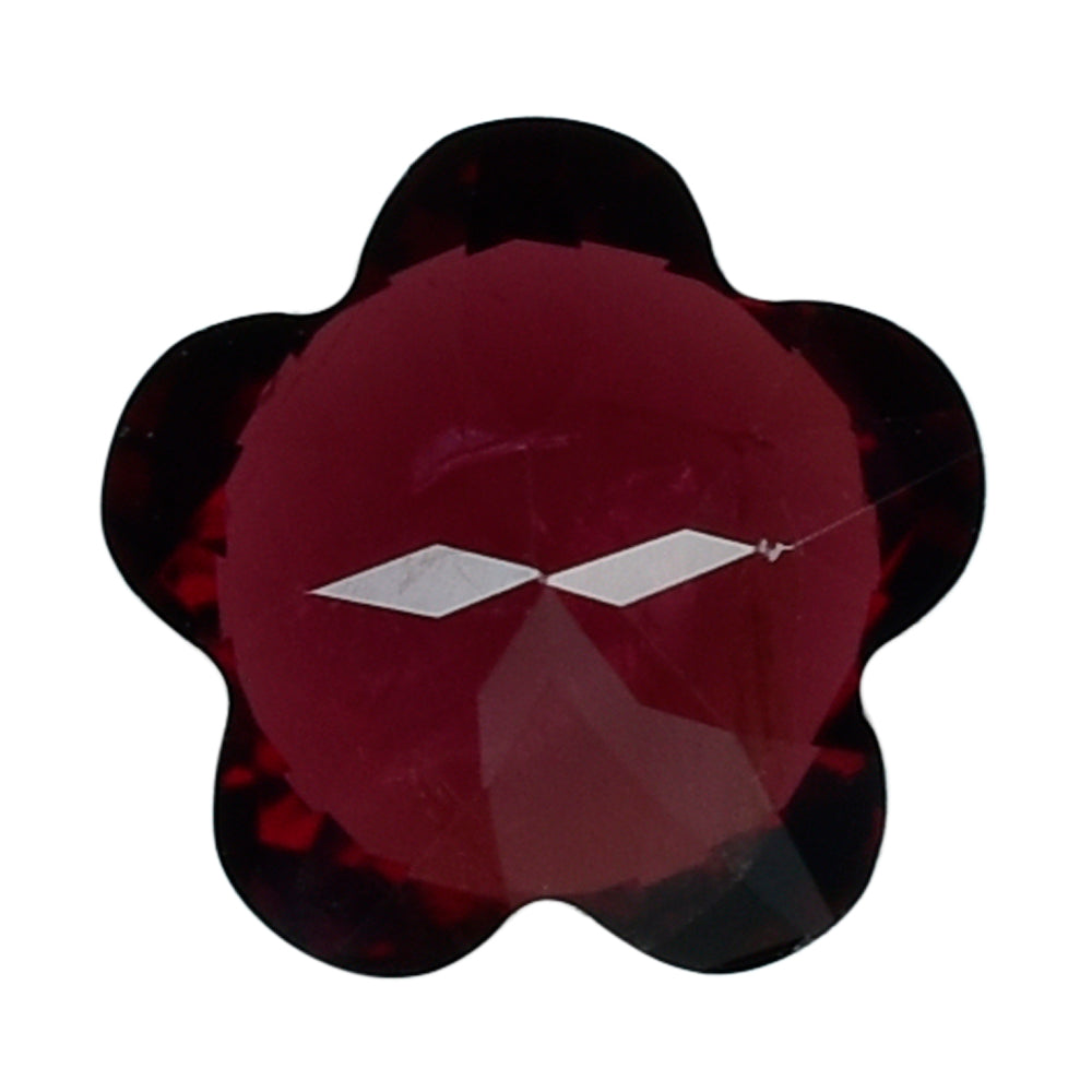 RED GARNET (OPEN) CUT FLOWER LEAF 6MM (TH.360-4.00MM) 1.25 Cts.