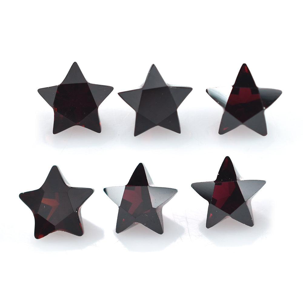 RED GARNET (MEDIUM) CUT STAR 8MM (T.H. 5.20-5.60MM) 2.15 Cts.
