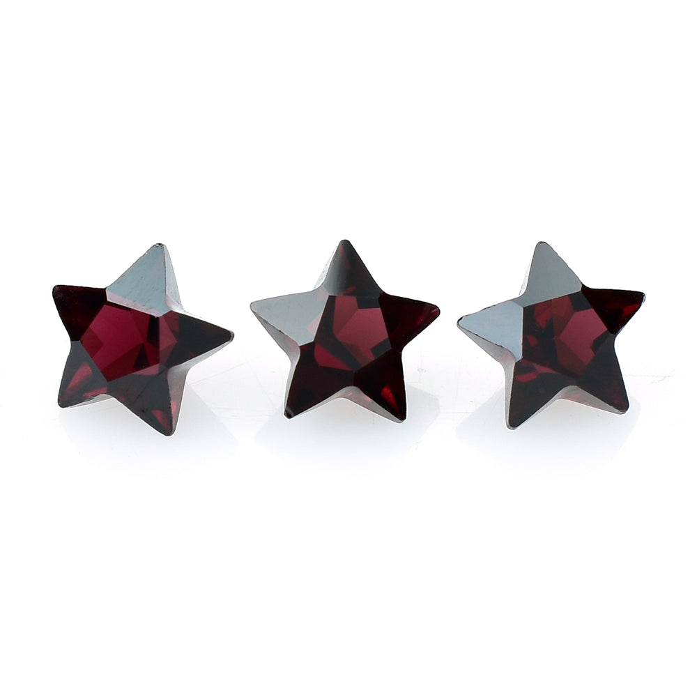 RED GARNET (OPEN) CUT STAR 6MM (TH.-3.90-4.30MM) 1.00 Cts.