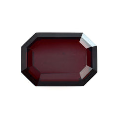RED GARNET BOTH SIDE TABLE CUT OCTAGON (DARK/SI) 14X10MM 17.65 Cts.
