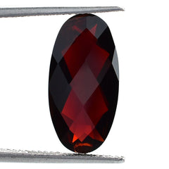 RED GARNET CHECKER CUT OVAL (DARK/HI) 18X9MM 5.90 Cts.