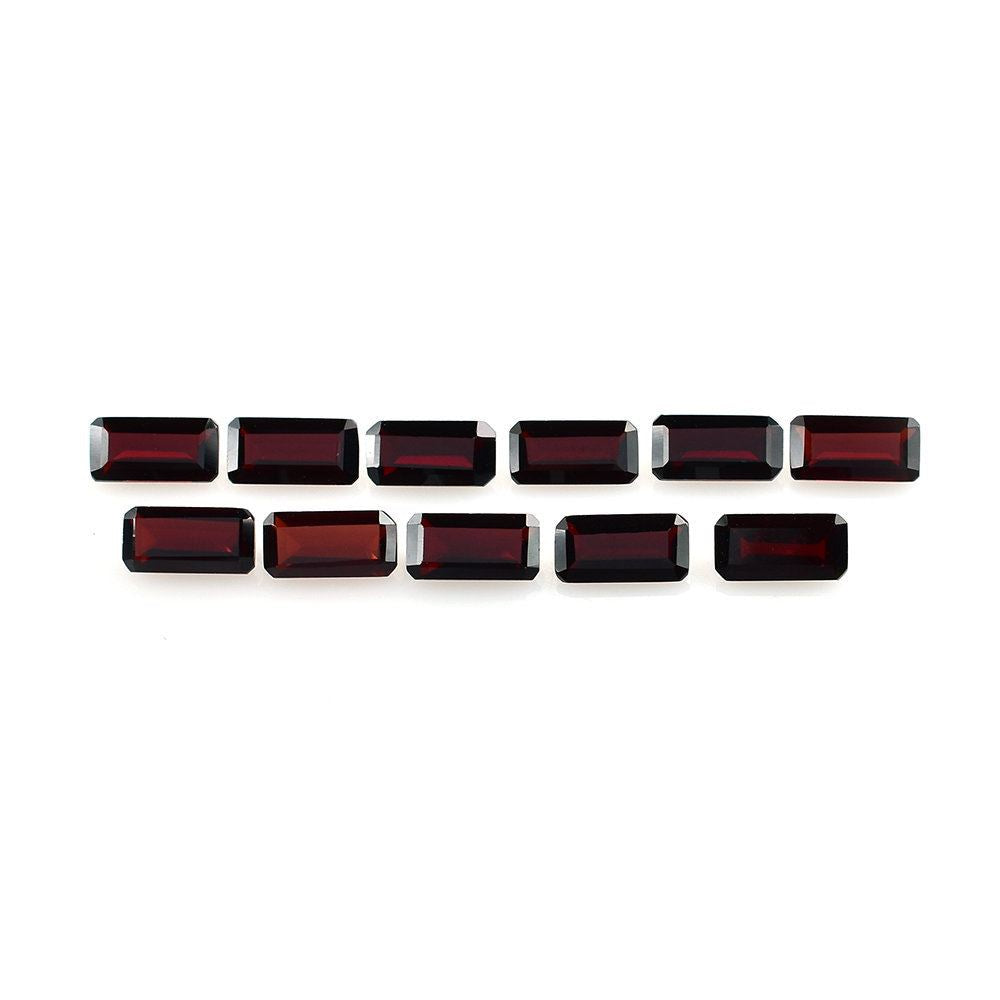RED GARNET STEP CUT OCTAGON (DARK/CLEAN) 8X4MM 1.02 Cts.