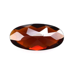 RED GARNET CHECKER CUT BRIOLETTE OVAL (OPEN RED) 14X7MM 3.50 Cts.