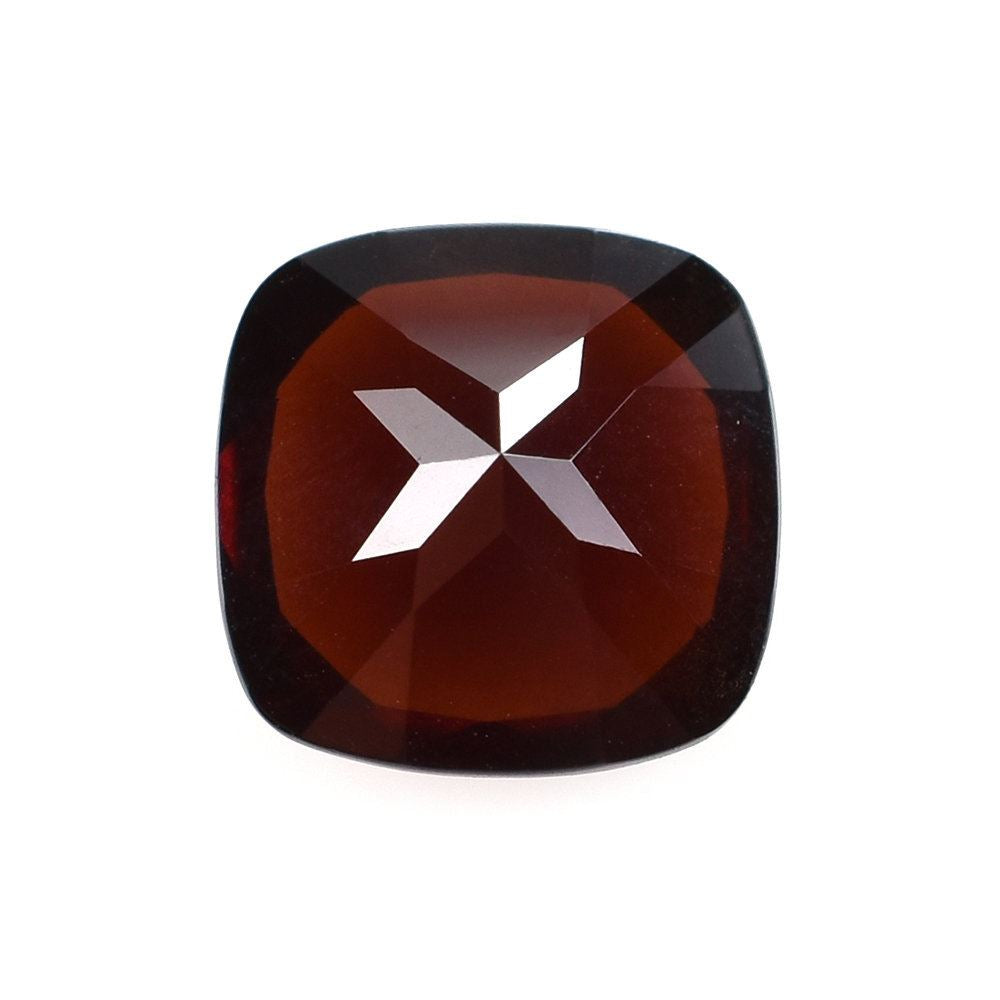RED GARNET CUT CUSHION (DARK/HI) 9X9MM 4.05 Cts.