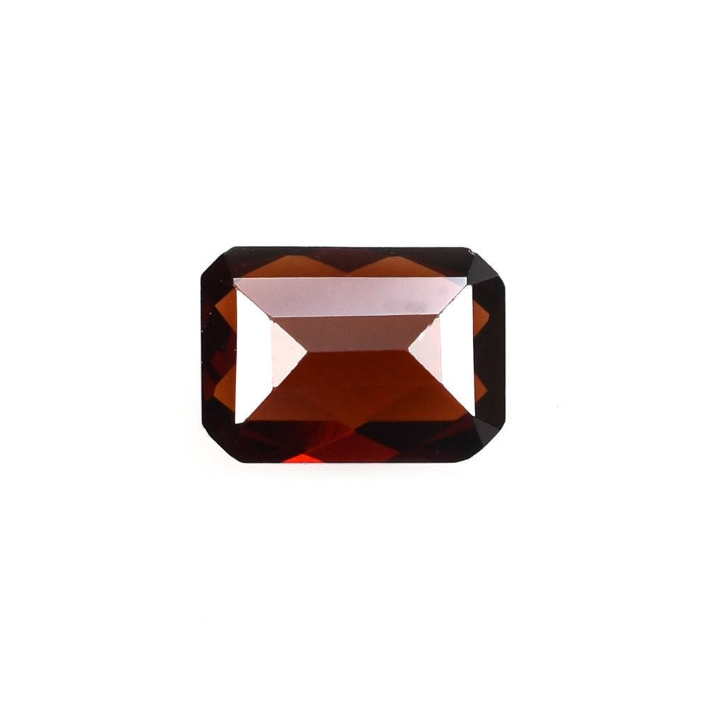 RED GARNET CHECKER CUT GEMSTONE BACK OCTAGON (MEDIUM/CLEAN) 7X5MM 1.05 Cts.