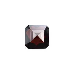 RED GARNET CHECKER CUT GEMSTONE BACK OCTAGON (DARK/CLEAN) 5X5MM 0.71 Cts.