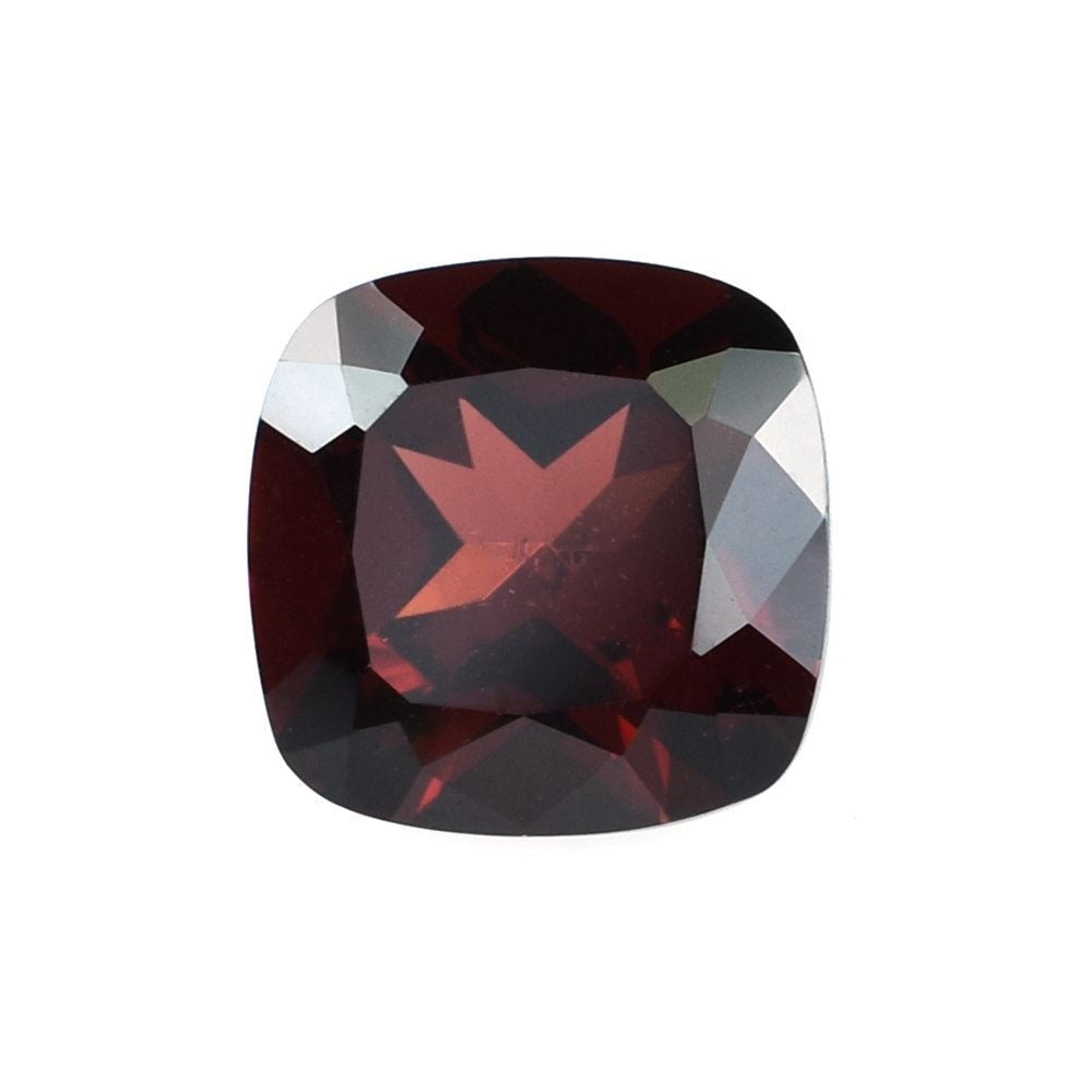 RED GARNET CUT CUSHION (OPEN RED/SI) 9X9MM 4.05 Cts.
