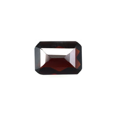 RED GARNET CHECKER CUT GEMSTONE BACK OCTAGON (DARK/CLEAN) 7X5MM 1.15 Cts.