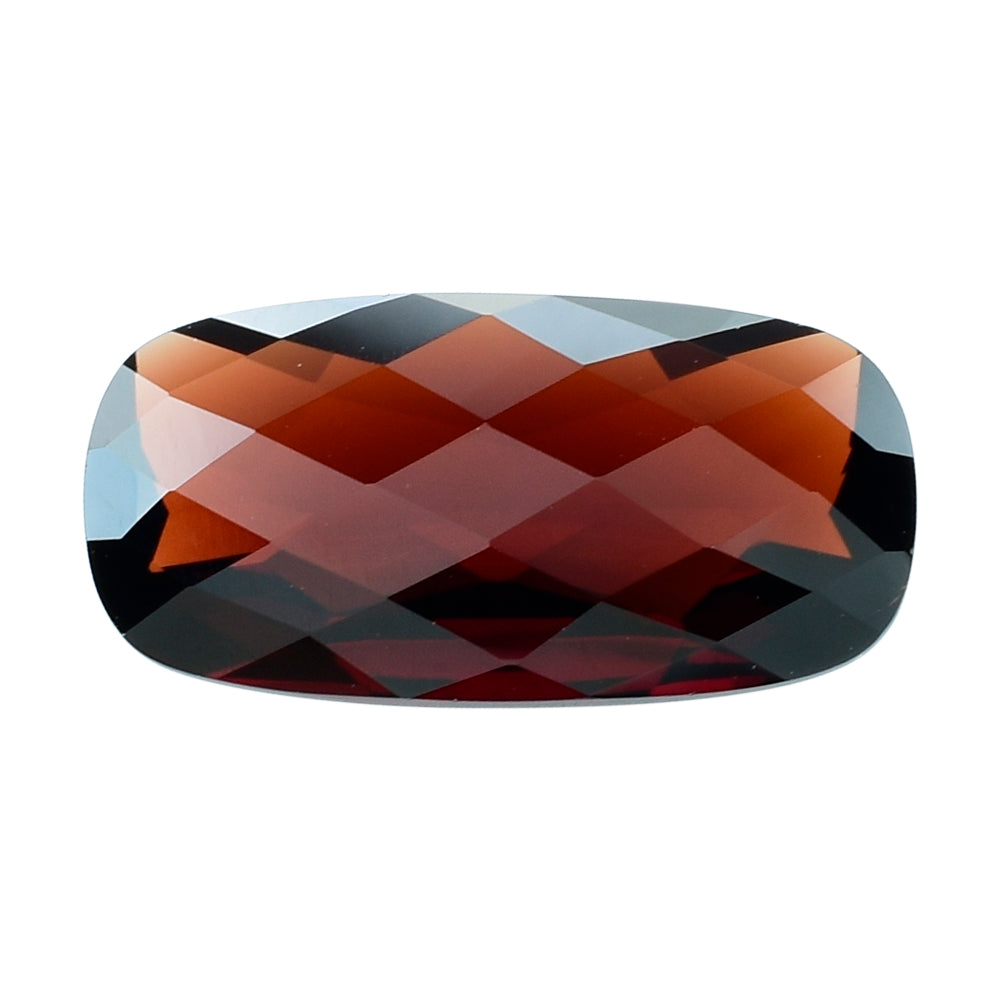 RED GARNET CHECKER CUT CUSHION 18X9 MM 6.90 Cts.
