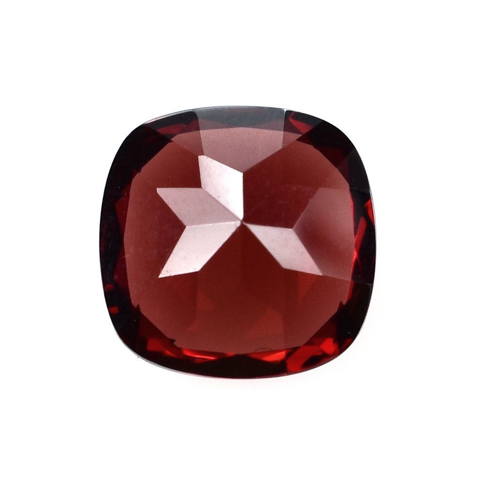 RED GARNET CUT CUSHION (OPEN RED/CLEAN) 9X9MM 4.01 Cts.