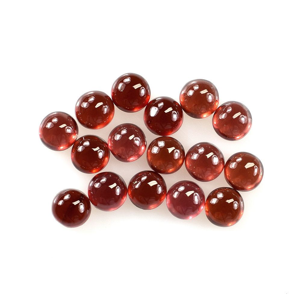 RED GARNET PLAIN ROUND CAB (MILKY/HI) (RED) 4.00MM 0.39 Cts.