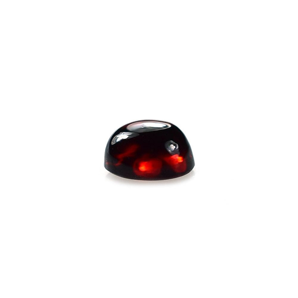 RED GARNET PLAIN ROUND CAB (DARK RED/SI) 4.00MM 0.41 Cts.
