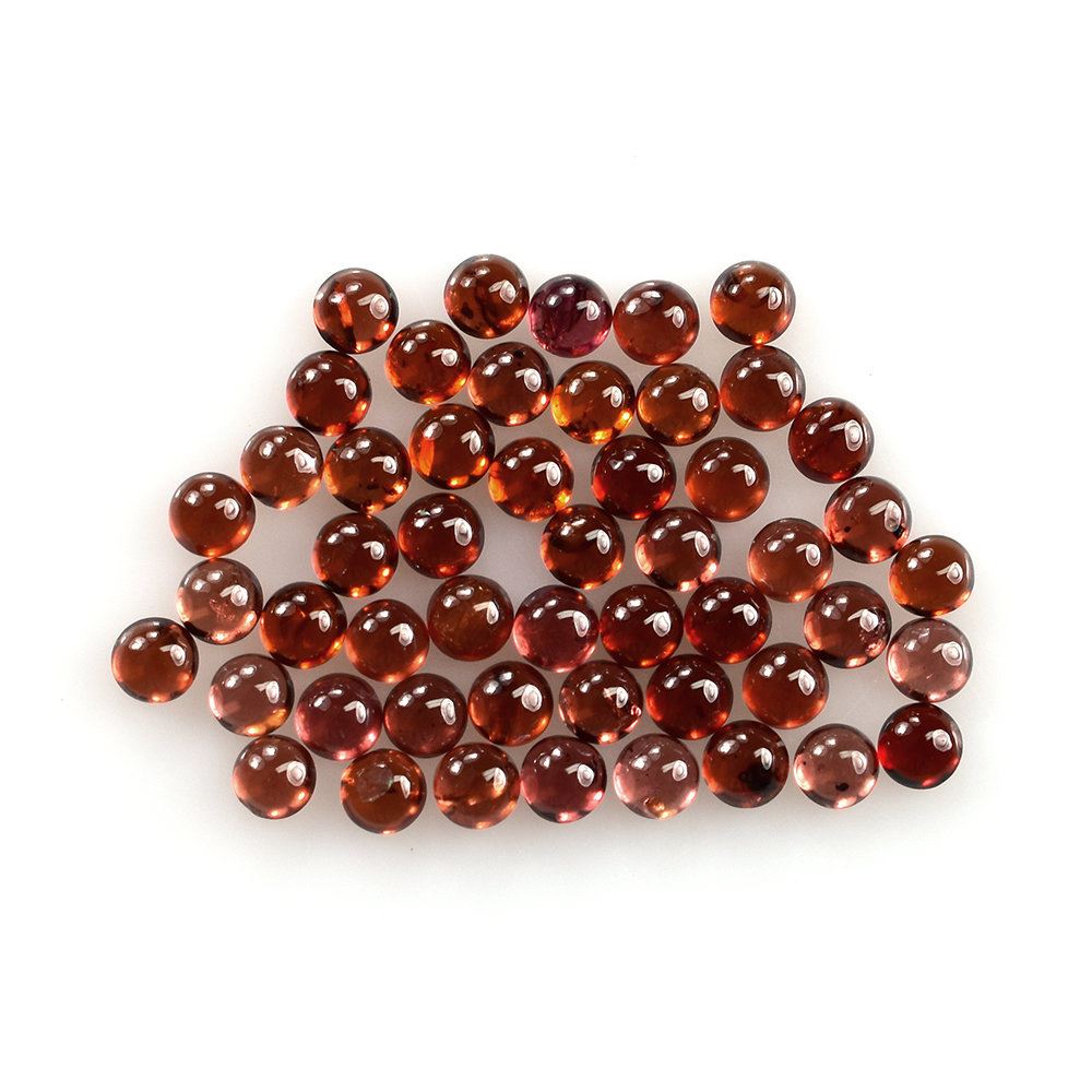 RED GARNET PLAIN ROUND CAB (HI) 3X3MM 0.16 Cts.
