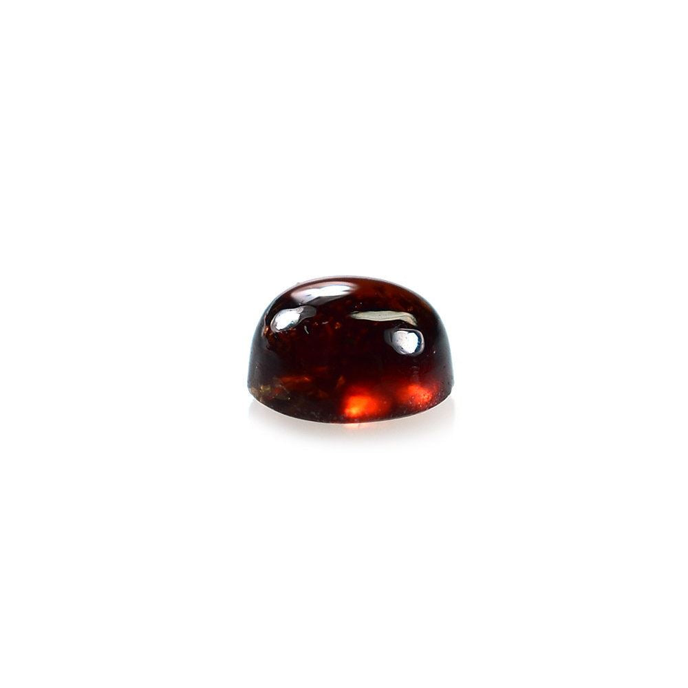 RED GARNET PLAIN ROUND CAB 4X4MM 0.42 Cts.