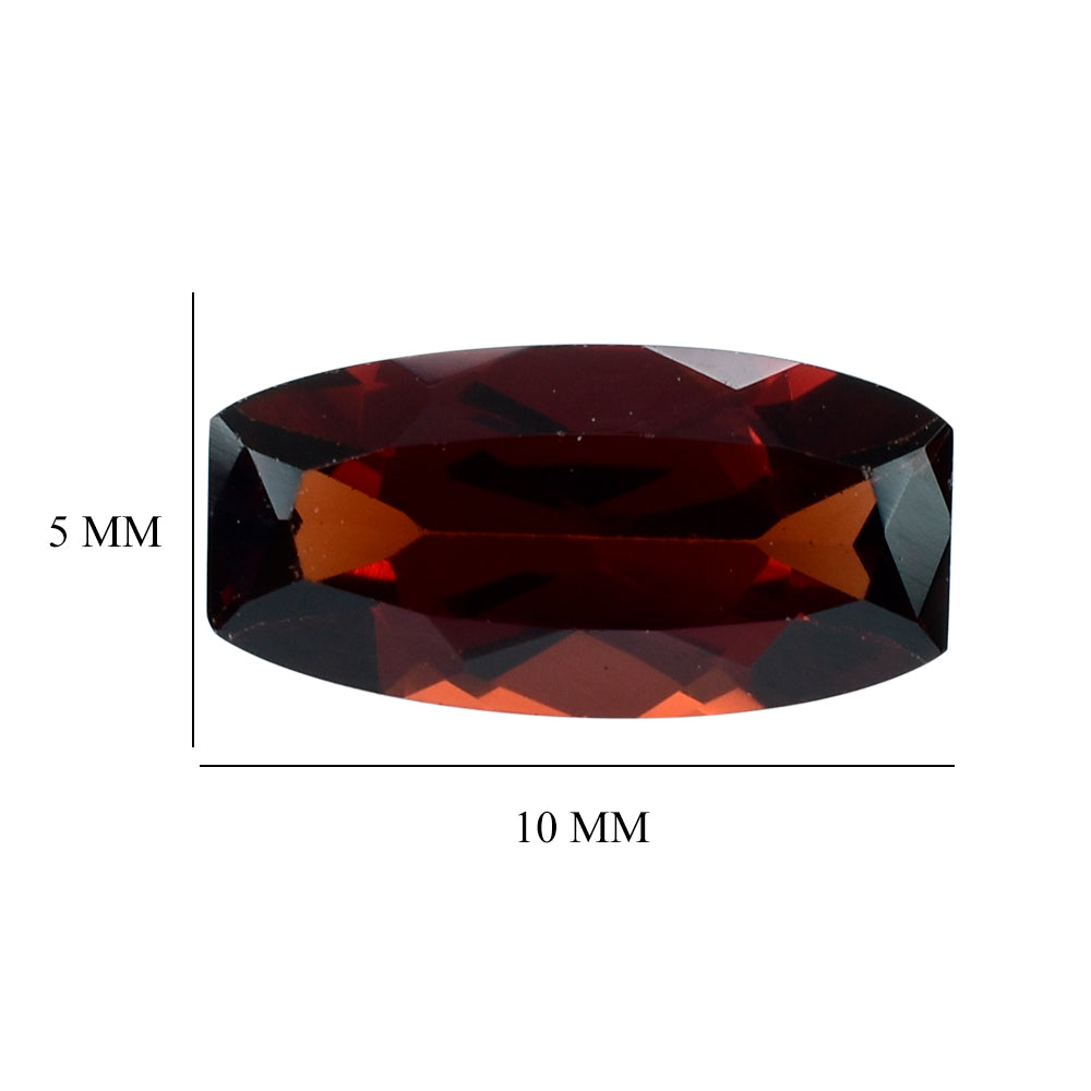 RED GARNET CUT CUSHION 10X5MM 1.72 Cts.