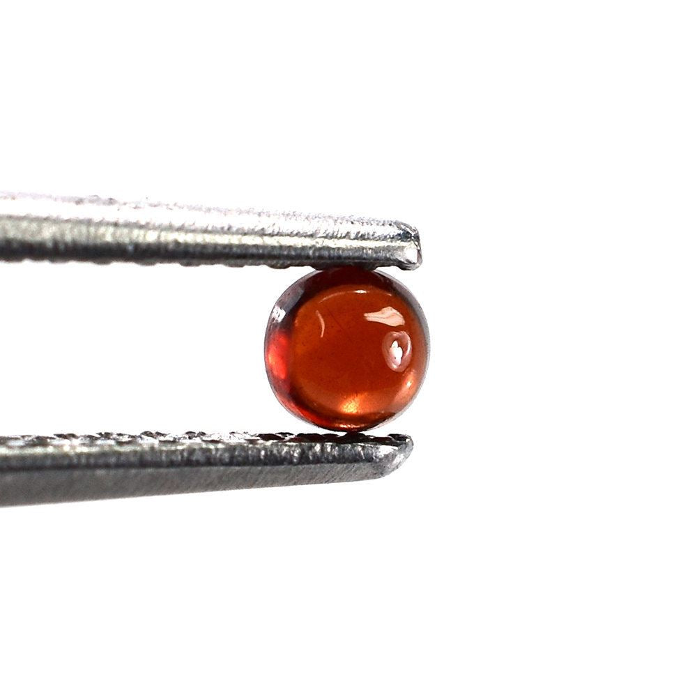 RED GARNET PLAIN ROUND CAB 3X3MM 0.19 Cts.