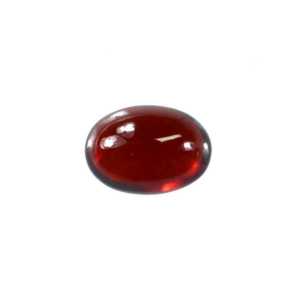 RED GARNET PLAIN OVAL CAB (MEDIUM/SI) 7X5MM 1.10 Cts.
