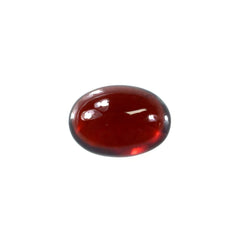RED GARNET PLAIN OVAL CAB (MEDIUM/SI) 7X5MM 1.10 Cts.