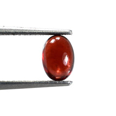 RED GARNET PLAIN OVAL CAB (MEDIUM/SI) 7X5MM 1.10 Cts.